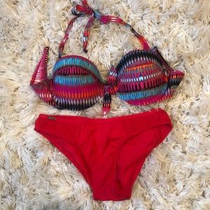 Bathing suit bandeau bikini set
